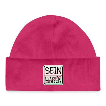 ACHTSAMKEIT HABEN SEIN - Baby Organic Mütze - hot Pink - Vorne