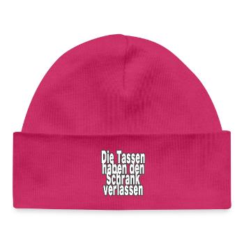 Die Tassen haben den Schrank verlassen! - Baby Organic Mütze - hot Pink - Vorne