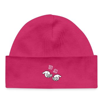 67 Six Seven - Baby Organic Beanie - hot pink - Front
