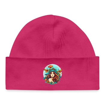 Forêt de conte de fées - Bonnet bébé bio - hot pink - Devant