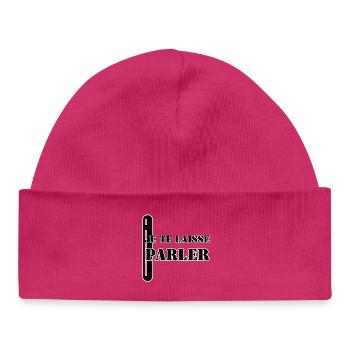 I'LL LET YOU SPEAK. - Baby Organic Beanie - hot pink - Front