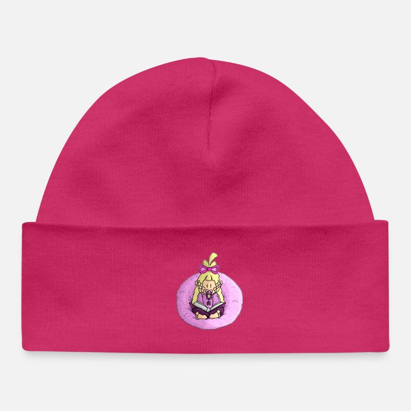 Tida - le livre / - Bonnet bébé bio - hot pink