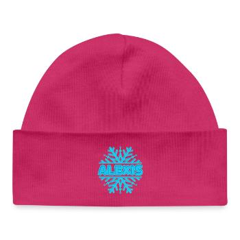 Gift for Alexis - Baby Organic Beanie - hot pink - Front
