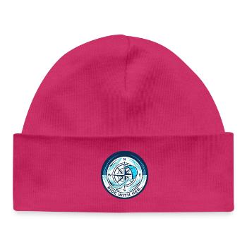 compass - Baby Organic Beanie - hot pink - Front