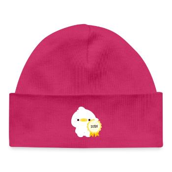 Zertifizierte unberechenbare Ente - Baby Organic Mütze - hot Pink - Vorne