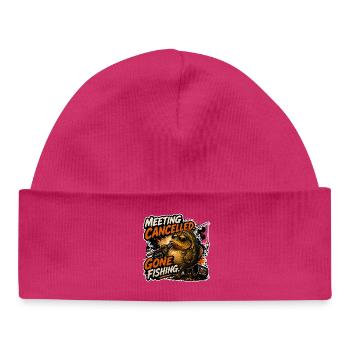 Treffen abgesagt Los-Karpfenfischen - Baby Organic Mütze - hot Pink - Vorne