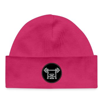 Weight bench bench press - Baby Organic Beanie - hot pink - Front