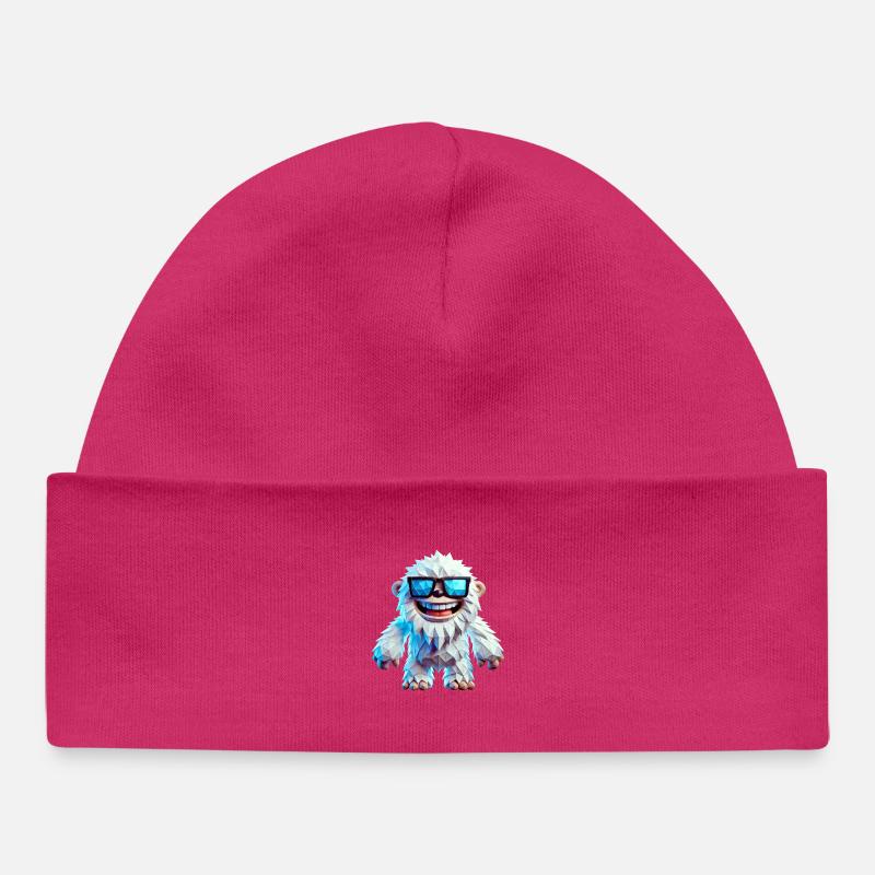 yeti cool - Bonnet bébé bio - hot pink