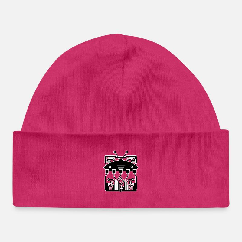 RCB-23 - Bonnet bébé bio - hot pink