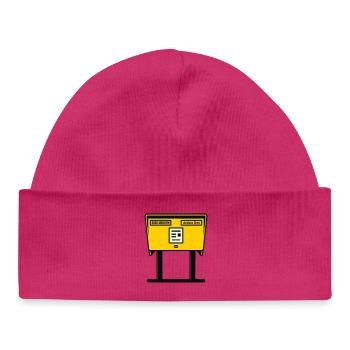 Munich Yellow Mailbox - Baby Organic Beanie - hot pink - Front