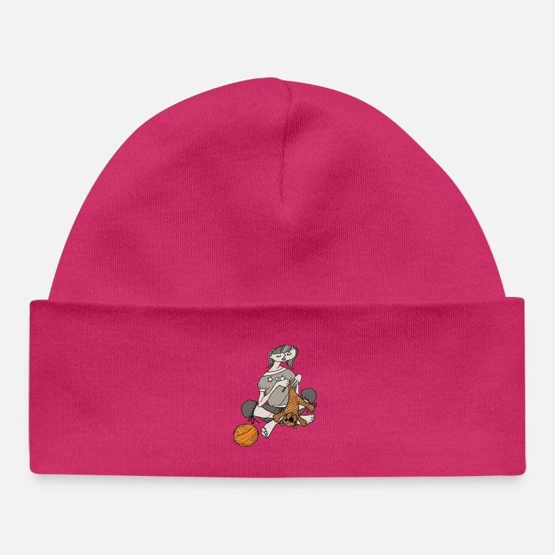 Le crochet, c’est amusant - Bonnet bébé bio - hot pink