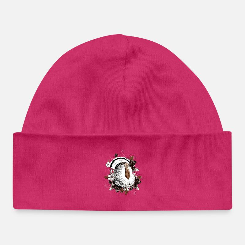 Dinde - Dinde - Thanksgiving - Bonnet bébé bio - hot pink