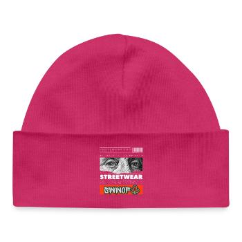 Collage Streetwear Traumatisme Humanité - Bonnet bébé bio - hot pink - Devant