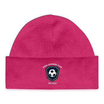 Goal Diggers Club Crest - Baby Organic Beanie - hot pink - Front