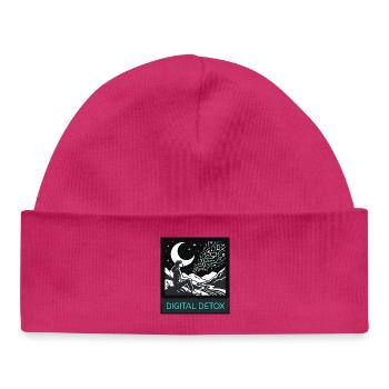 Nature de la détox numérique - Bonnet bébé bio - hot pink - Devant