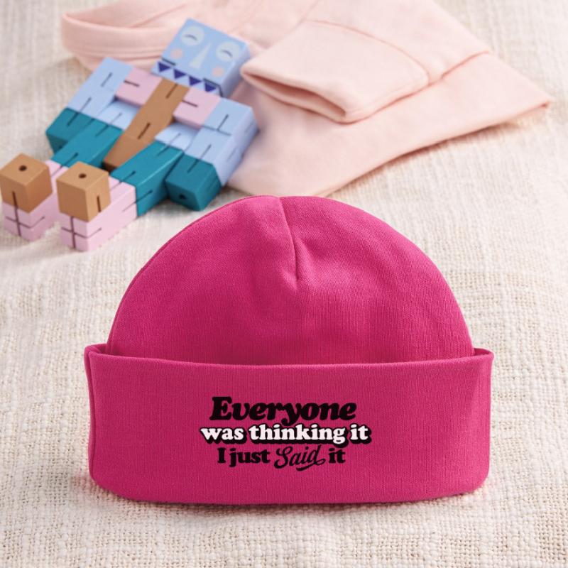 Application de la conception de la pensée créative Bonnet bébé bio