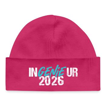 Engineer Genie Graduation 2026 - Baby Organic Beanie - hot pink - Front