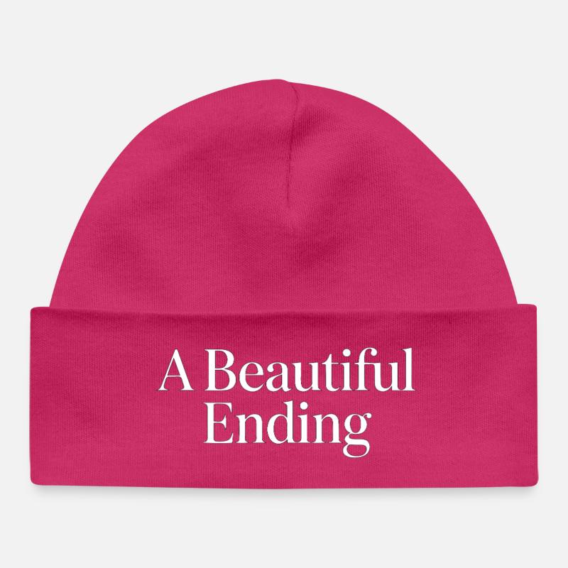 Une belle fin - Bonnet bébé bio - hot pink
