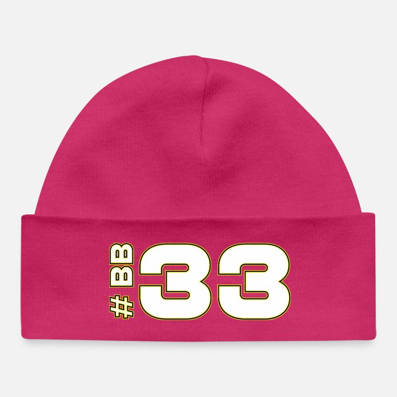 -BB33-2026 - Bonnet bébé bio - hot pink