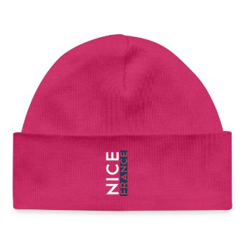 Nizza Frankreich Nice France - Baby Organic Beanie - hot pink - Front