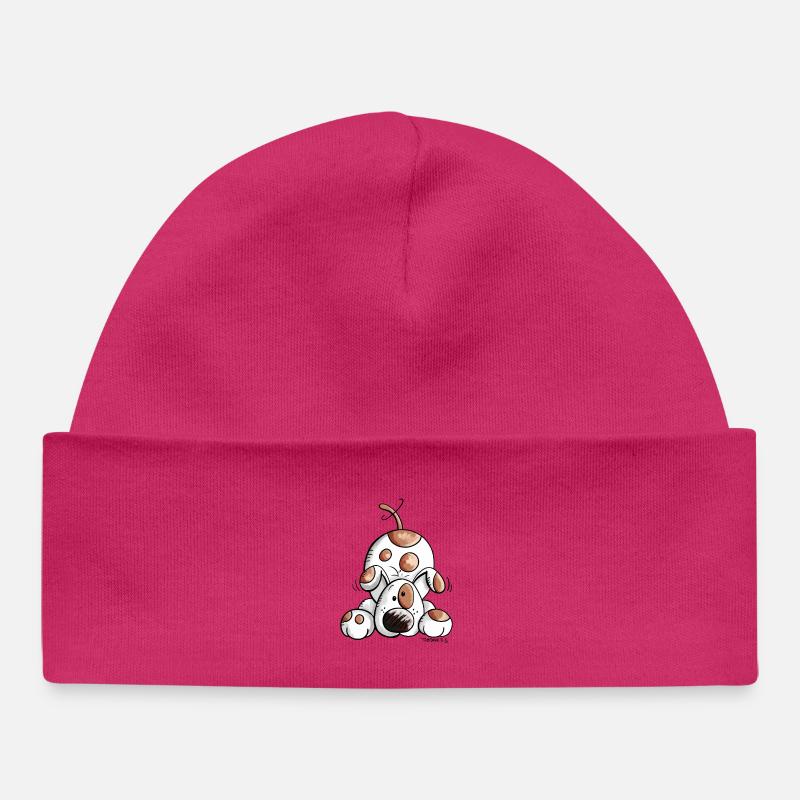 Funny Chien - Chiens - Comique - Bonnet bébé bio - hot pink