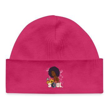 Soul music - Bonnet bébé bio - hot pink - Devant