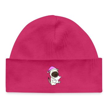Cat cat breed Burma - Baby Organic Beanie - hot pink - Front