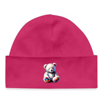 Orso Orsacchiotto Teddybär - Baby Organic Mütze - hot Pink - Vorne
