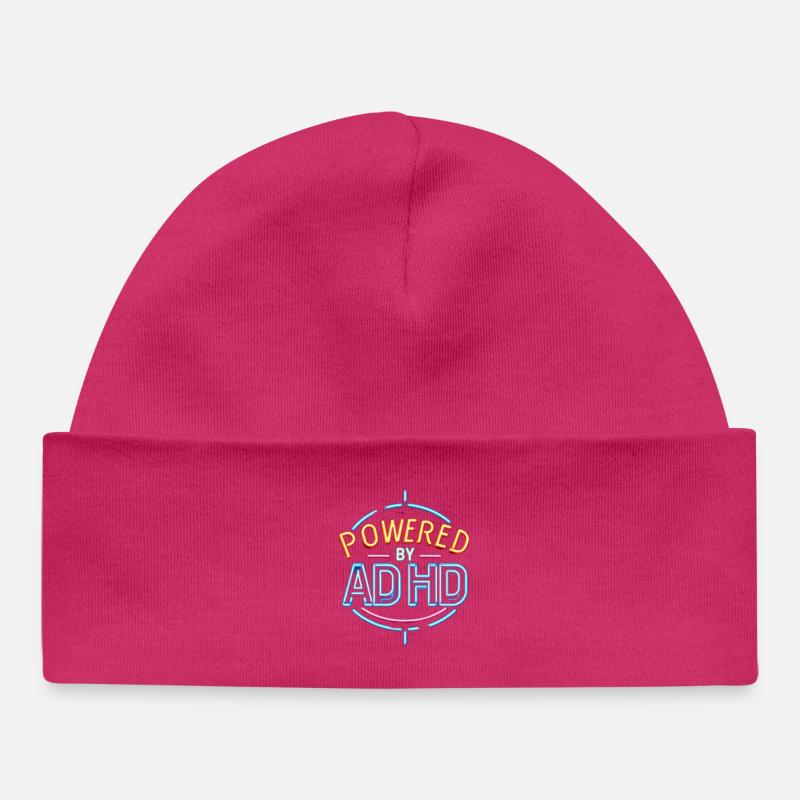 TDAH - Bonnet bébé bio - hot pink