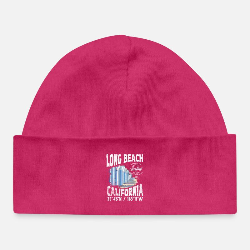 Long beach surfing goods coul - Bonnet bébé bio - hot pink
