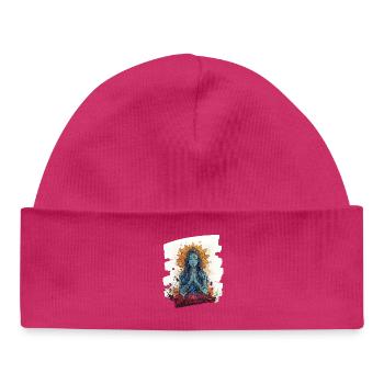 Yoga Namaste Meditation - Baby Organic Mütze - hot Pink - Vorne