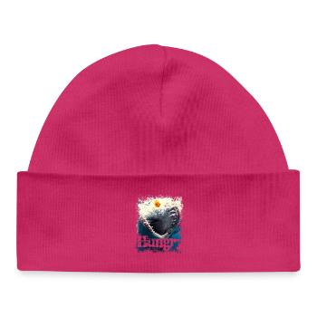Hungry moment - Baby Organic Beanie - hot pink - Front