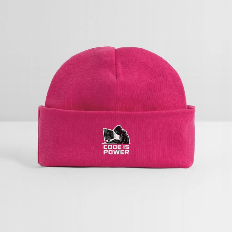 Cyber Hacker Code Infinity Design Baby Organic Beanie