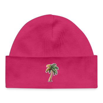 Palme - Baby Organic Mütze - hot Pink - Vorne