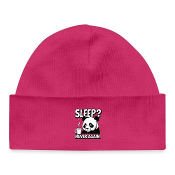Sleep? Never again - Baby Organic Mütze - hot Pink - Vorne