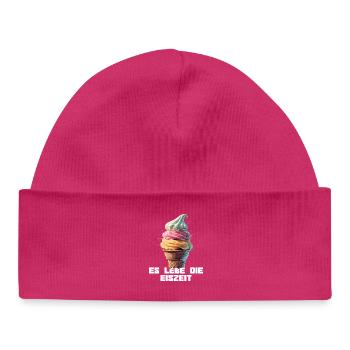 Es lebe die Eiszeit - Waffel - Baby Organic Beanie - hot pink - Front