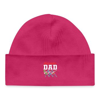 Weihnachten Nussknacker Vater Papa - Baby Organic Mütze - hot Pink - Vorne