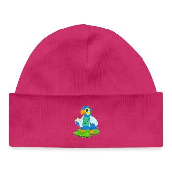 Stéthoscope Parrot Doctor - Bonnet bébé bio - hot pink - Devant