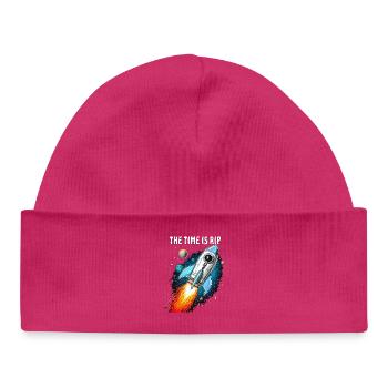RAKETE MARS THE TIME IS RIP - Baby Organic Mütze - hot Pink - Vorne