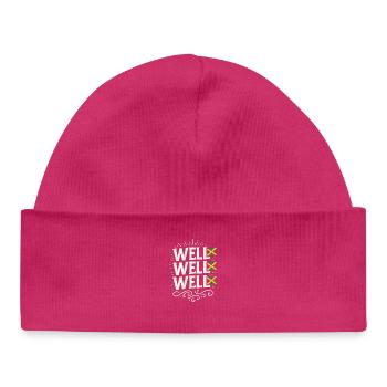 Well Well Well Jamaikanischer Gesang, lustiges Meme Jamaika - Baby Organic Mütze - hot Pink - Vorne