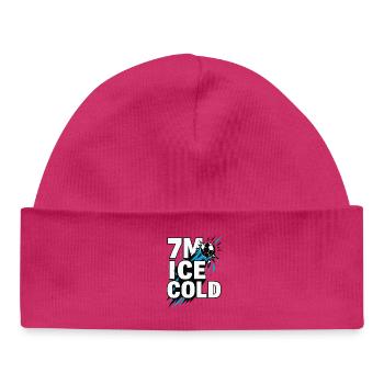 Handball 7 meters, I c e Cold, strong nerves - Baby Organic Beanie - hot pink - Front