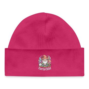 Earth Child Goblincore Zwerg - Baby Organic Mütze - hot Pink - Vorne