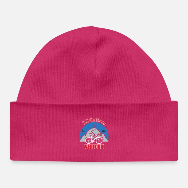 Col du Mont Ventoux Cyclisme - Bonnet bébé bio - hot pink