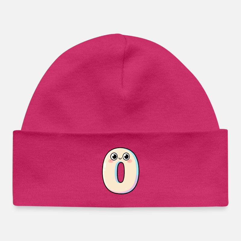 Zero Kawaii Souriant - Bonnet bébé bio - hot pink