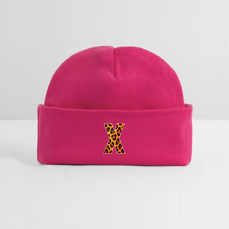 Leopard X Pattern Baby Organic Beanie