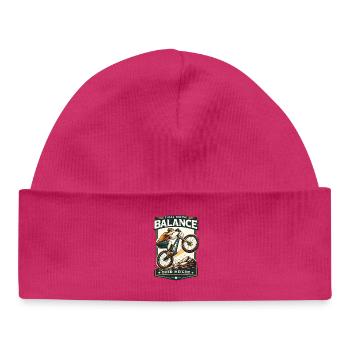 Conception de vélo pour l’équilibre de l’épreuve et de la hauteur - Bonnet bébé bio - hot pink - Devant