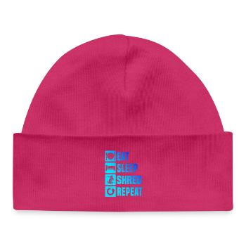 Compact snowboard design for snowboard - Baby Organic Beanie - hot pink - Front