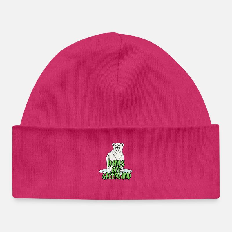 Pas touches au Groenland. - Bonnet bébé bio - hot pink