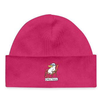 Chill Gull Lounge - Baby Organic Beanie - hot pink - Front