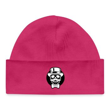 Groom Squelette - Bonnet bébé bio - hot pink - Devant